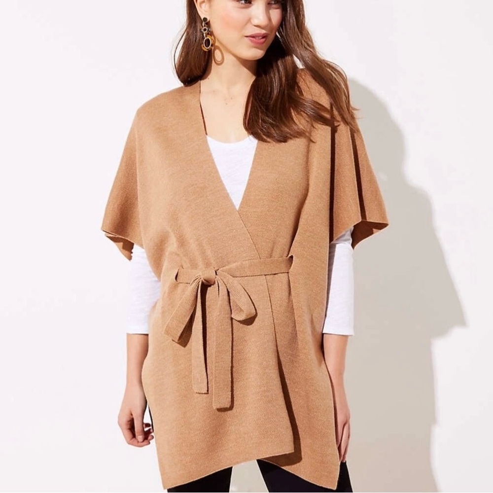 NWOT Loft Belted Wrap Sweater